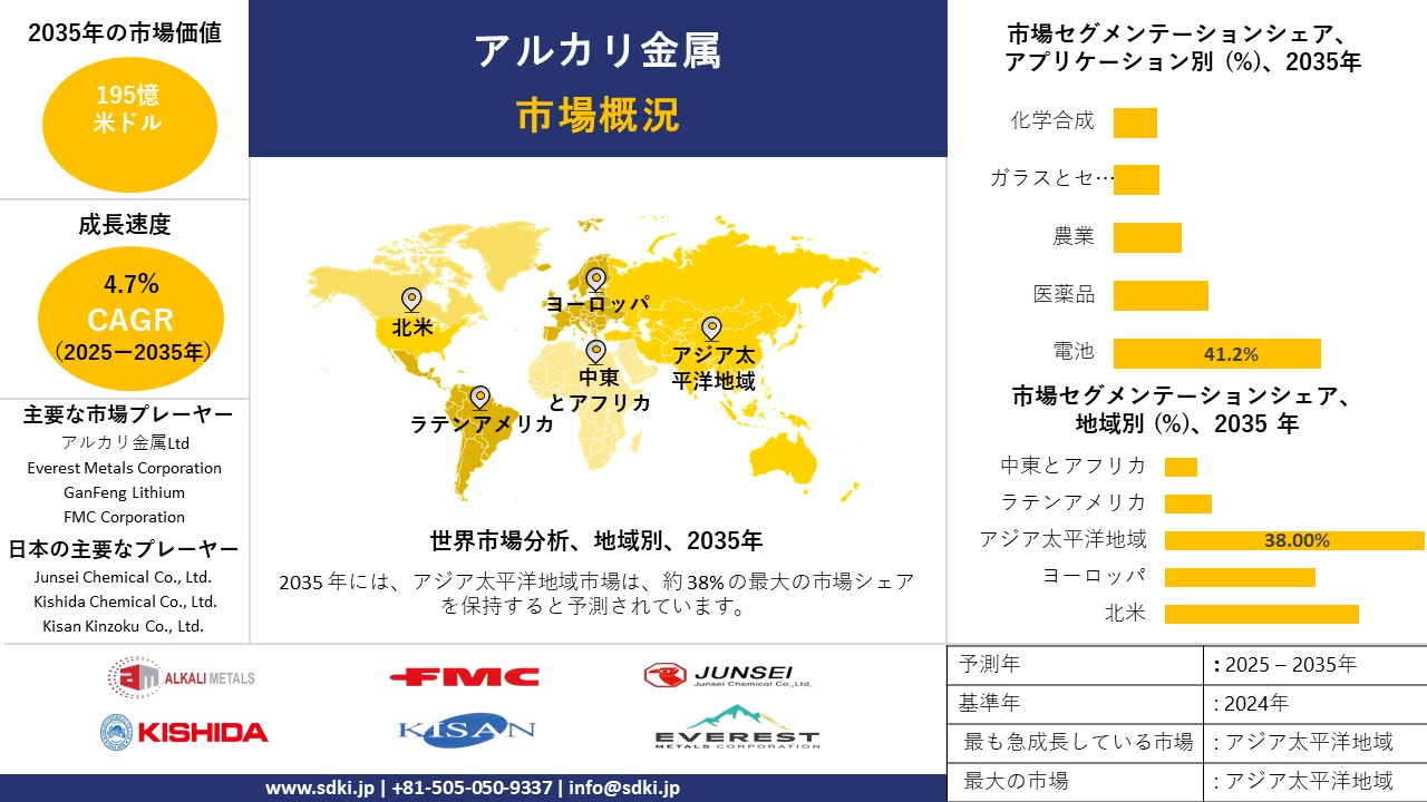 alkali metals market survey report