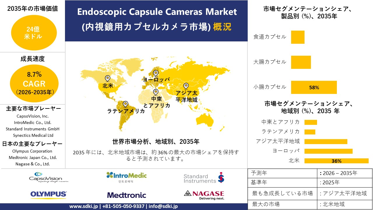 endoscopic capsule cameras market survey report